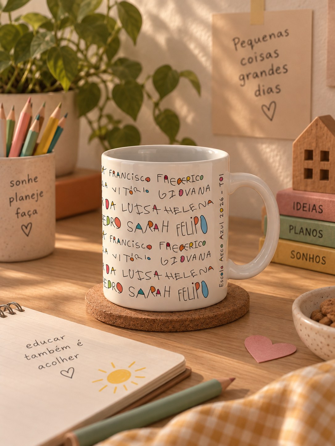 Caneca Assinaturas — Linha Contemporânea
